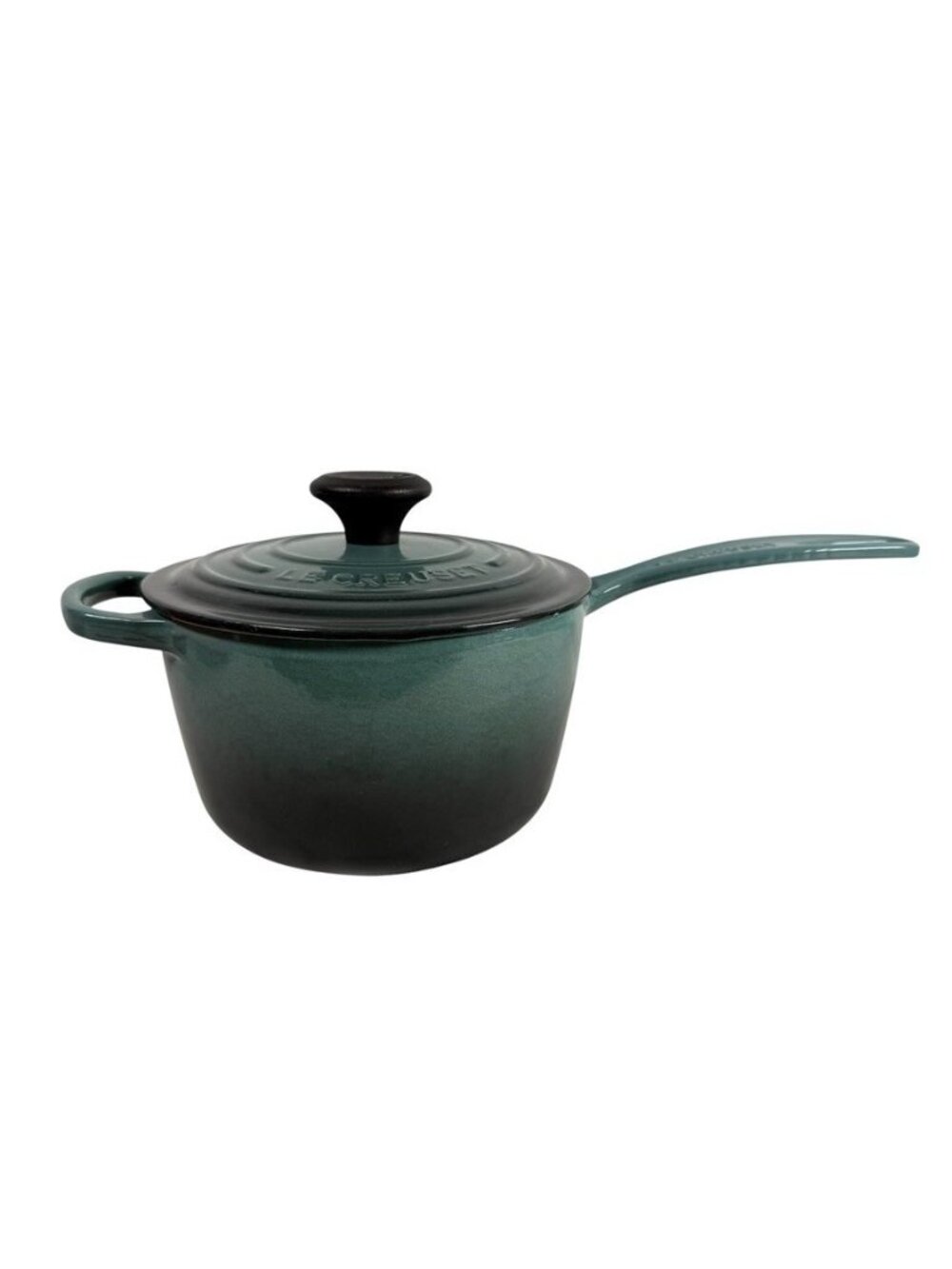 Le Creuset Enameled Cast Iron Signature Saucepan 1.75 QT Ocean RARE